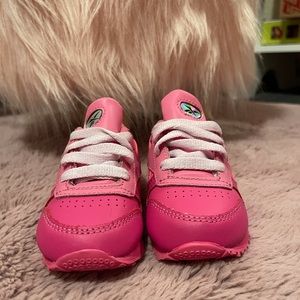 Baby Reebok hot pink sneakers